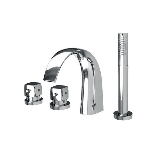 4-Hole Thermostatic Bath & Shower Mixer, Deck Mounted MAMTA MARBLES
