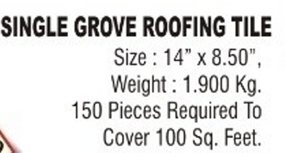 Single Groove Roofing Tile