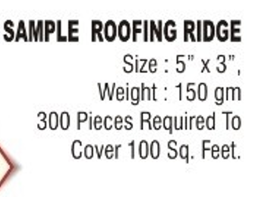 Sample Roofing Ridge – MAMTA MARBLES