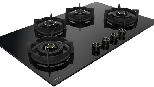 VESTA 490 Built-In Anti-Drip 4 Brass Burner Gas Hob