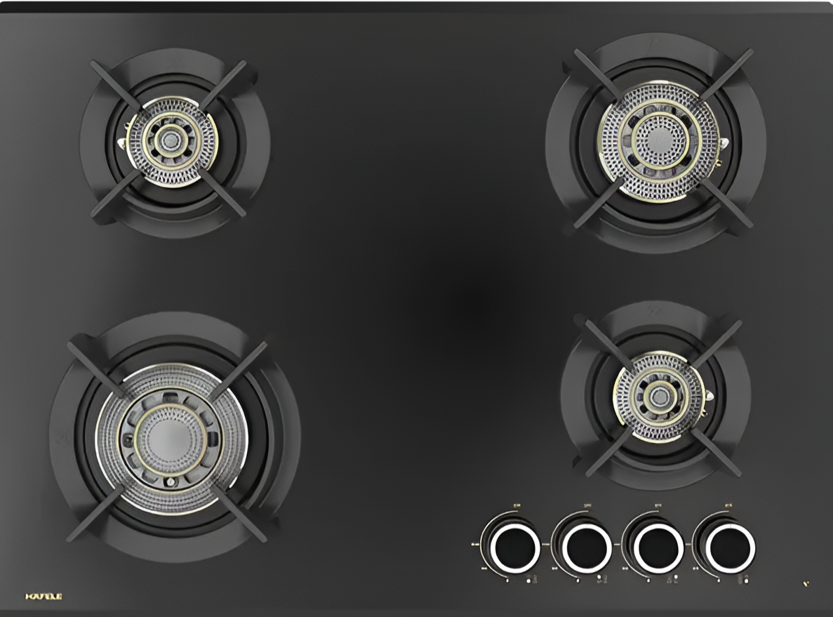 VORTEX 470 Built-In 4 Vertex Brass Burner Gas Hob