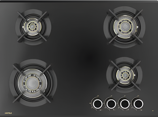 VORTEX 470 Built-In 4 Vertex Brass Burner Gas Hob