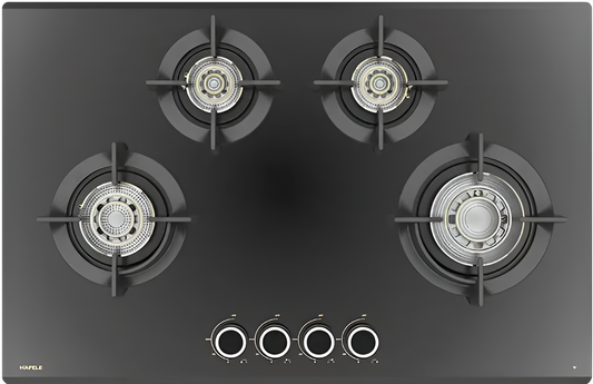 VORTEX 480 Built-In 4 Vertex Brass Burner Gas Hob