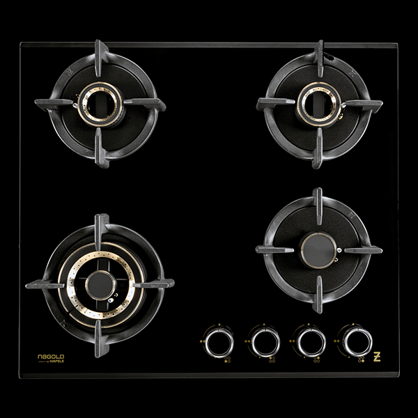 ZETA 460 PLUS Built-In 4 Zeta Brass Burner Gas Hob