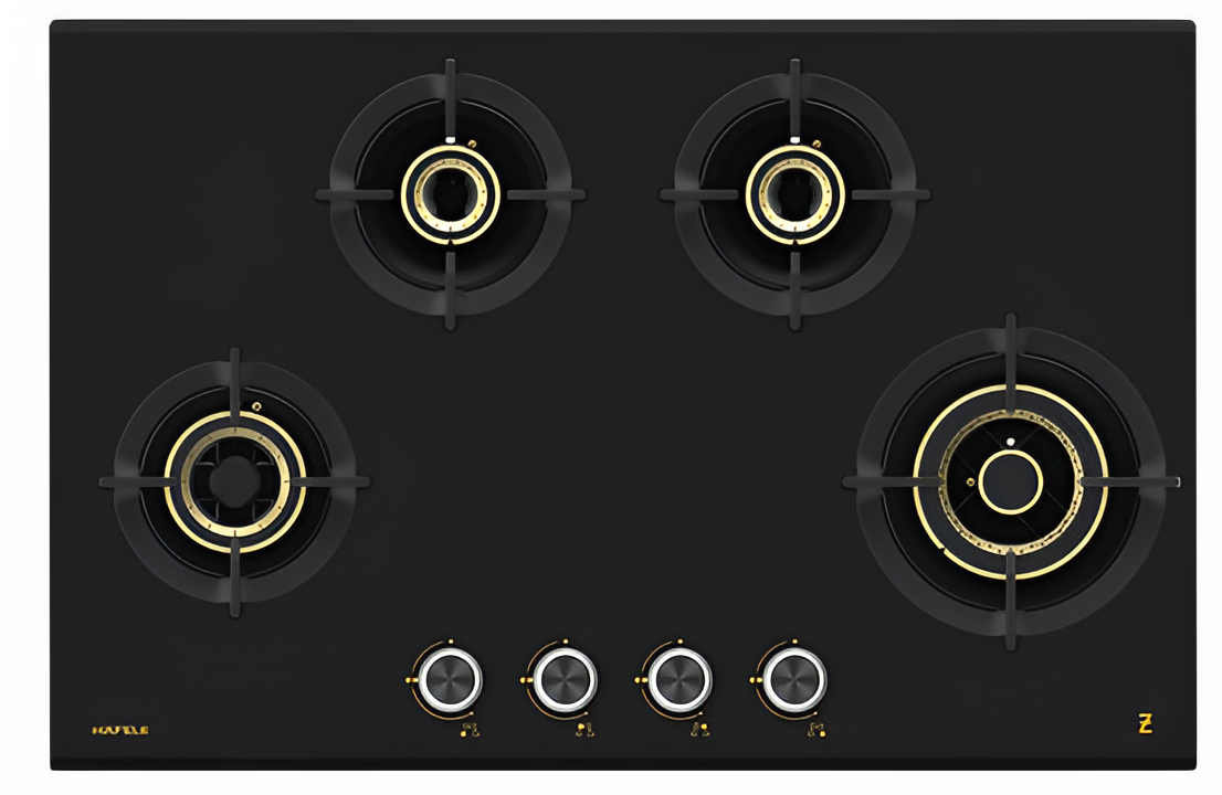 ZETA 480 PLUS Built-In 4 Zeta Brass Burner Gas Hob