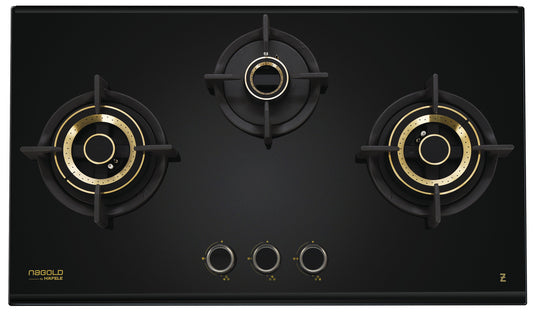 ZETA 378 PLUS Built-In 3 Zeta Brass Burner Gas Hob