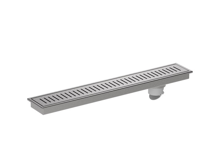 Shower Channel Drain - 600mm(24") - Side Hole